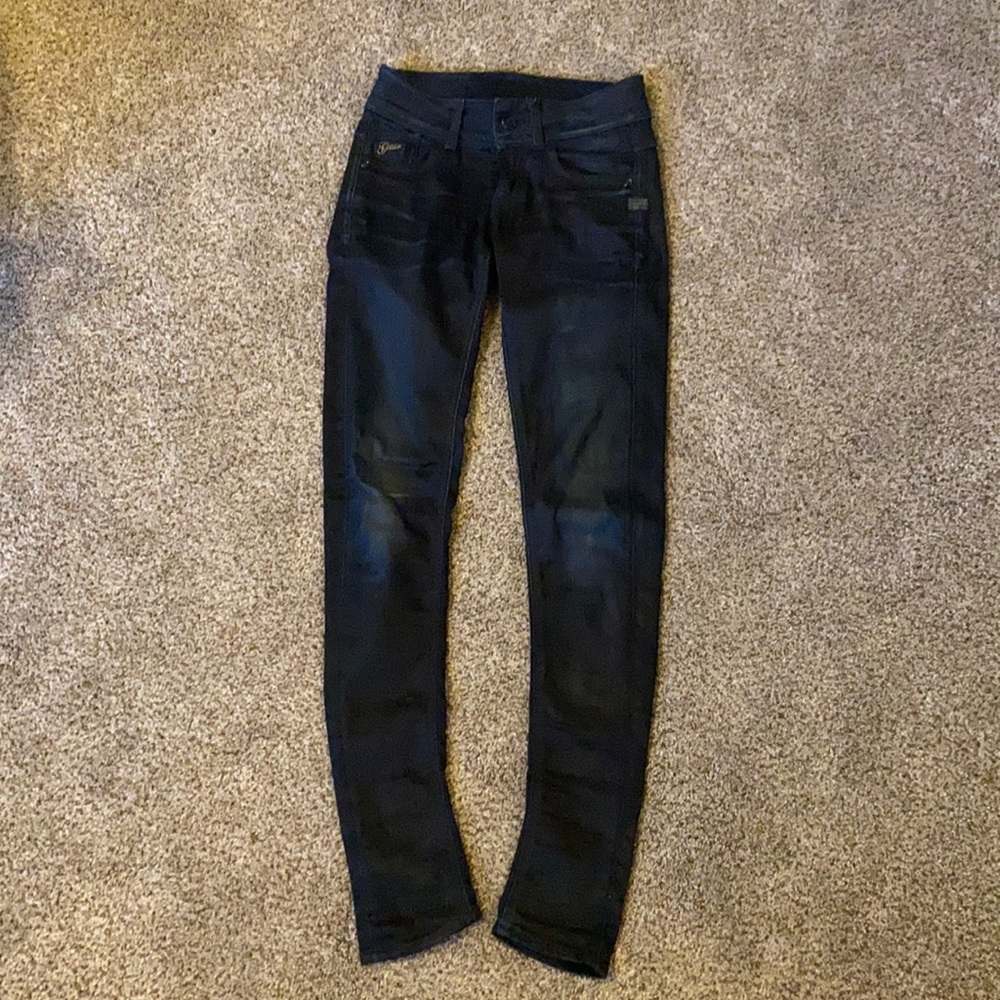 G-Star Women's Barrel Leg Slim Fit Jeans - Dark Blue